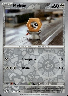 Meltan 102/142 Stellar Crown Ungraded