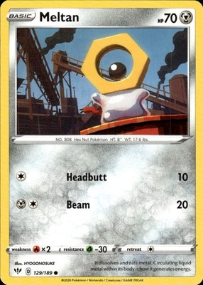 Meltan 129/189 Darkness Ablaze Ungraded