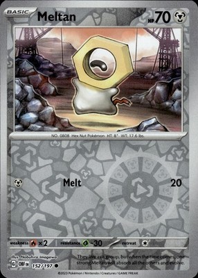 Meltan 152/197 Obsidian Flames Ungraded