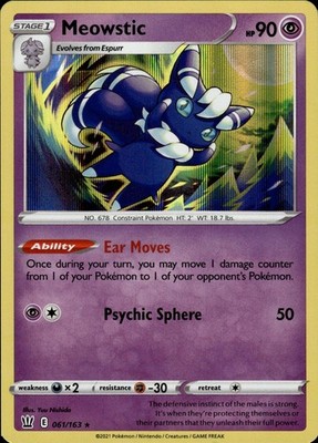Meowstic 061/163 Battle Styles Ungraded