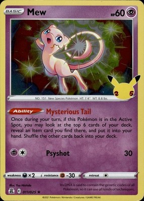 Mew 011/025 Celebrations Ungraded