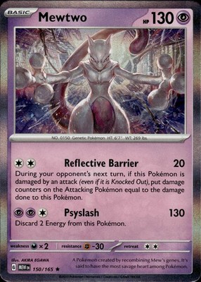 Mewtwo 150/165 151 Ungraded