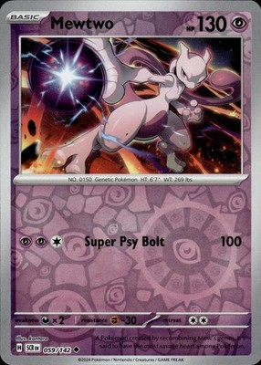 Mewtwo 59/142 Stellar Crown Ungraded