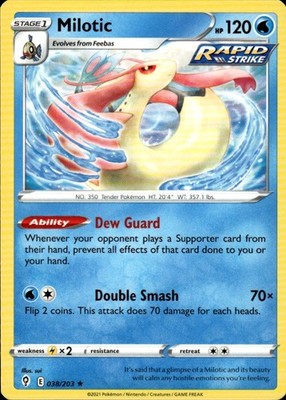 Milotic 038/203 Evolving Skies Ungraded