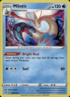 Milotic 039/189 Darkness Ablaze Ungraded