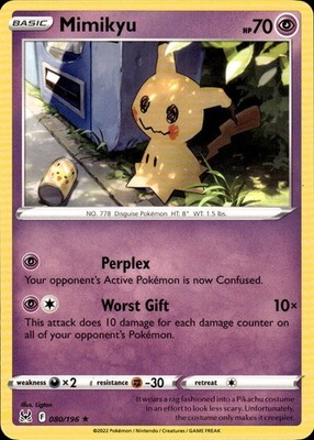 Mimikyu 080/196 Lost Origin Ungraded
