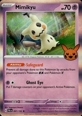 Mimikyu 097/193 Trick or Trade BOOster 2023 Ungraded