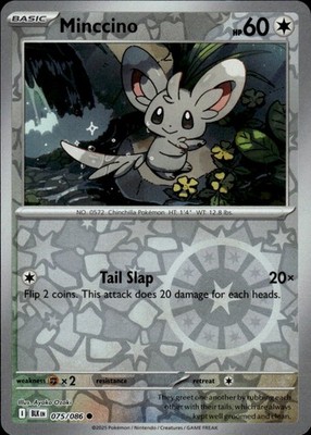 Minccino 075/086 Black Bolt Ungraded