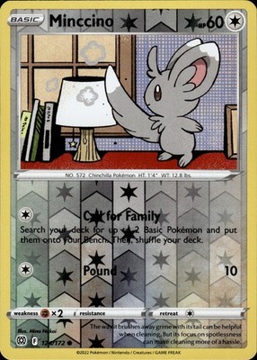 Minccino 124/172 Brilliant Stars Ungraded