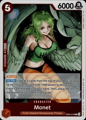 Monet EB03-010 Extra Booster: One Piece Heroines Edition Ungraded