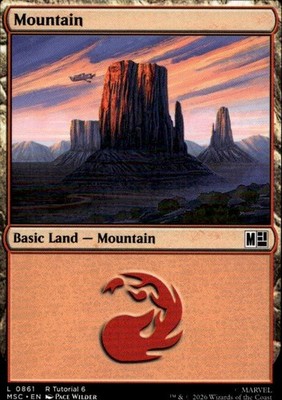 Mountain (0861) 861 Commander: Marvel Super Heroes Ungraded