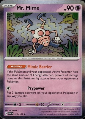Mr. Mime 122/165 151 Ungraded