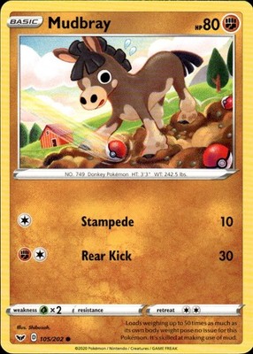 Mudbray 105/202 Sword & Shield Ungraded