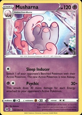 Musharna 122/264 Fusion Strike Ungraded
