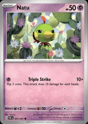 Natu 025/091 Paldean Fates Ungraded