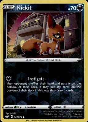 Nickit 047/072 Shining Fates Ungraded