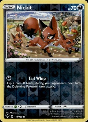 Nickit 112/189 Darkness Ablaze Ungraded