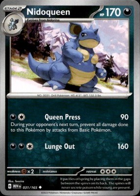 Nidoqueen 031/165 151 Ungraded