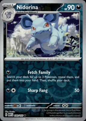Nidorina 030/165 151 Ungraded