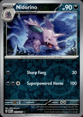 Nidorino 033/165 151 Ungraded