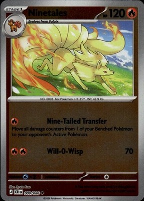Ninetales 009/086 Chaos Rising Ungraded