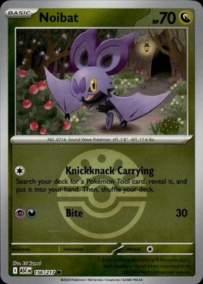 Noibat (Friend Ball) 156/217 Ascended Heroes Ungraded