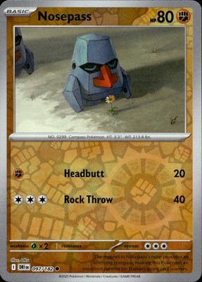 Nosepass 097/182 Destined Rivals Ungraded