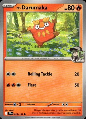 N's Darumaka 026/159 Journey Together Ungraded