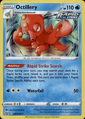 Octillery 037/163 Battle Styles Ungraded