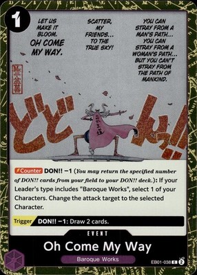 Oh Come My Way EB01-038 Extra Booster: Memorial Collection Ungraded