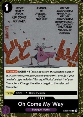 Oh Come My Way (Pirate Foil) EB01-038 Premium Booster -The Best- Vol. 2 Ungraded