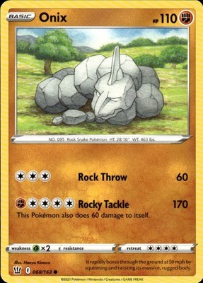 Onix 068/163 Battle Styles Ungraded