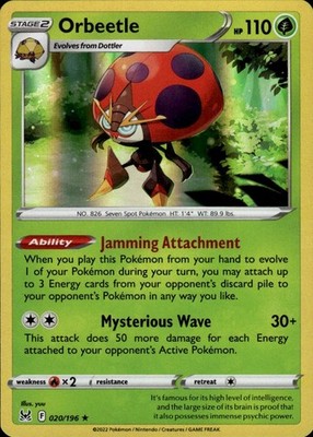 Orbeetle 020/196 Lost Origin Ungraded