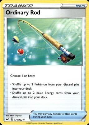 Ordinary Rod 171/202 Sword & Shield Ungraded