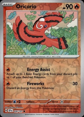 Oricorio 026/191 Surging Sparks Ungraded