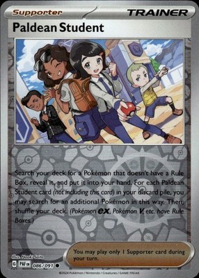 Paldean Student 086/091 Paldean Fates Ungraded