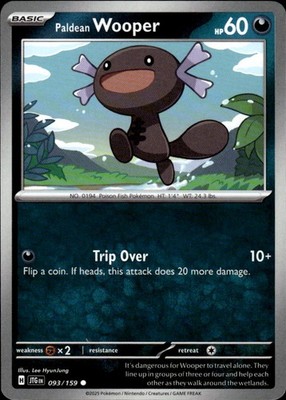 Paldean Wooper 093/159 Journey Together Ungraded