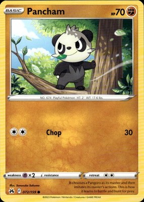 Pancham 072/159 Crown Zenith Ungraded