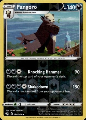 Pangoro 174/264 Fusion Strike Ungraded
