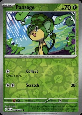 Pansage 004/086 Black Bolt Ungraded
