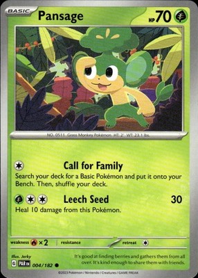 Pansage 004/182 Paradox Rift Ungraded