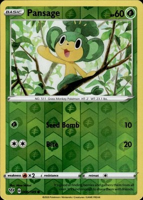 Pansage 006/189 Darkness Ablaze Ungraded