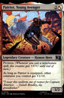 Patriot, Young Avenger 570 Commander: Marvel Super Heroes Ungraded