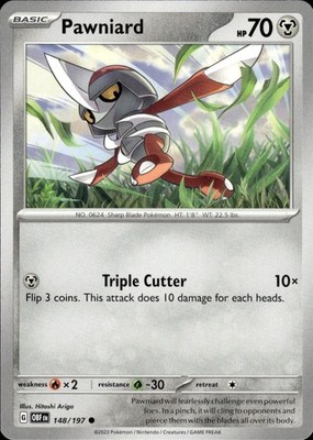 Pawniard 148/197 Obsidian Flames Ungraded