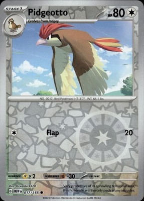 Pidgeotto 017/165 151 Ungraded