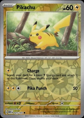 Pikachu 025/165 Miscellaneous Cards & Products Ungraded