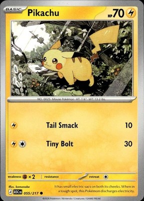 Pikachu 055/217 Ascended Heroes Ungraded