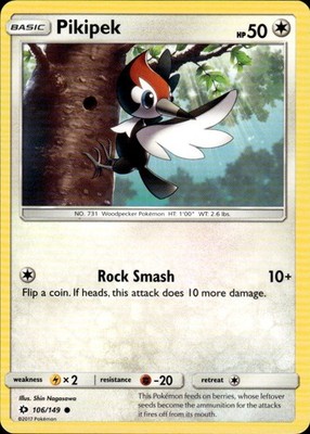 Pikipek 106/149 SM Base Set Ungraded