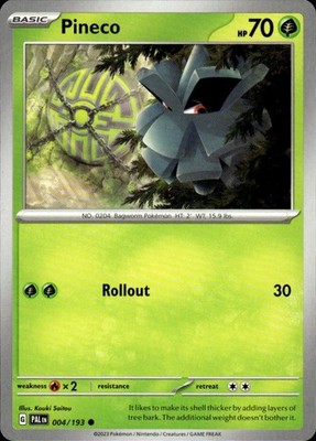 Pineco 004/193 Paldea Evolved Ungraded
