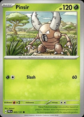 Pinsir 003/131 Prismatic Evolutions Ungraded
